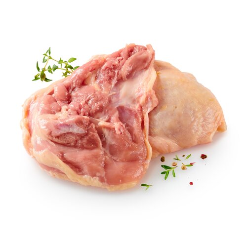 Kuřecí stehenní plátek s kůží bez kosti Kuřecí stehenní plátek s kůží bez kosti