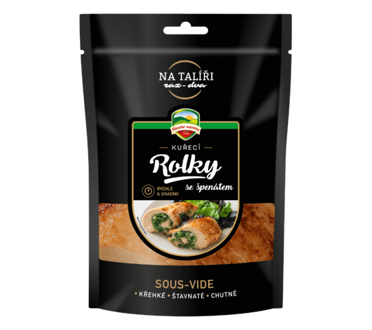 Kuřecí rolky se špenátem - SOUS VIDE
