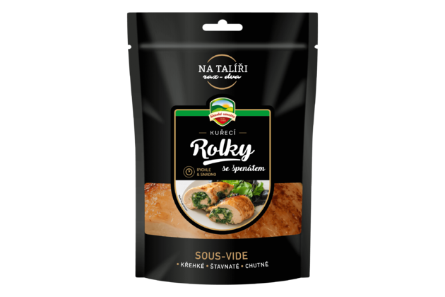 Kuřecí rolky se špenátem - SOUS VIDE