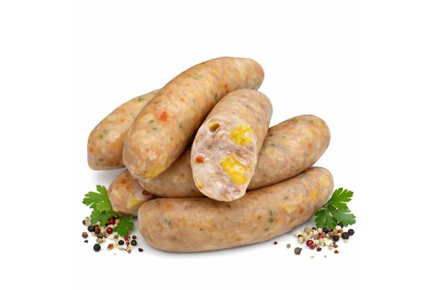 Gril klobásy s čedarem a jalapeňos
