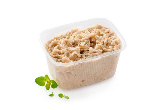 Bůčková pomazánka s česnekovými lupínky Bůčková pomazánka s česnekovými lupínky