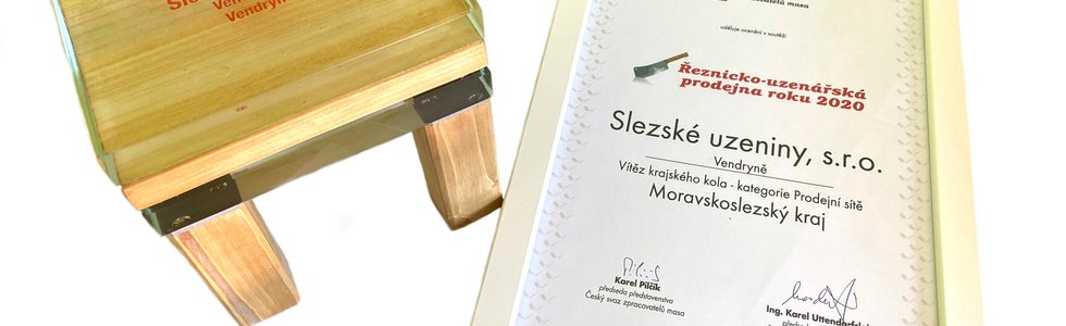 Ocenění naší prodejny ve Vendryni Ocenění naší prodejny ve Vendryni